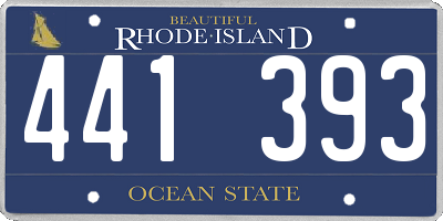 RI license plate 441393