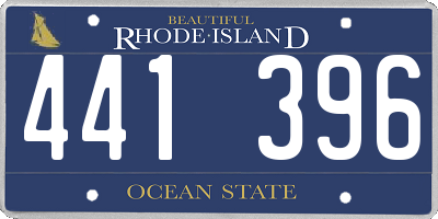 RI license plate 441396