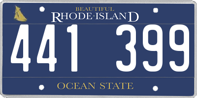 RI license plate 441399
