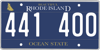 RI license plate 441400