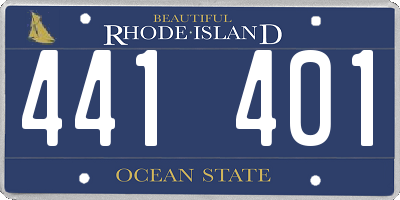 RI license plate 441401