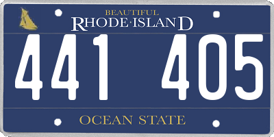 RI license plate 441405