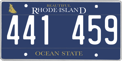 RI license plate 441459