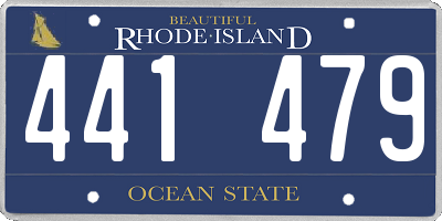 RI license plate 441479