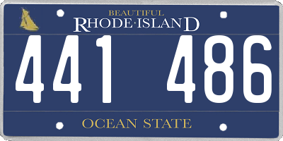 RI license plate 441486