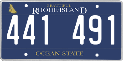 RI license plate 441491