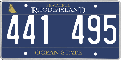 RI license plate 441495