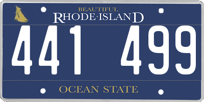 RI license plate 441499