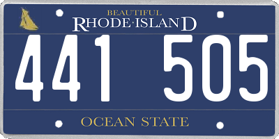 RI license plate 441505