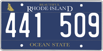 RI license plate 441509