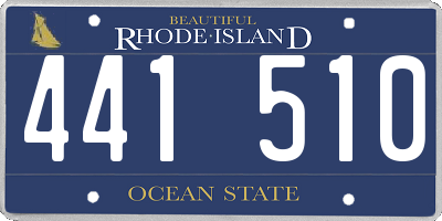 RI license plate 441510