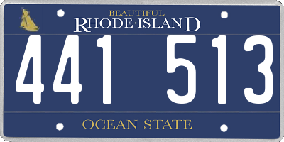 RI license plate 441513