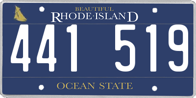 RI license plate 441519