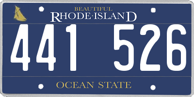 RI license plate 441526