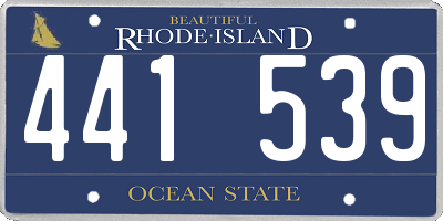 RI license plate 441539