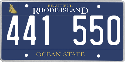 RI license plate 441550