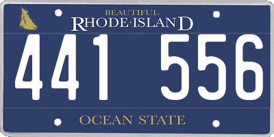 RI license plate 441556