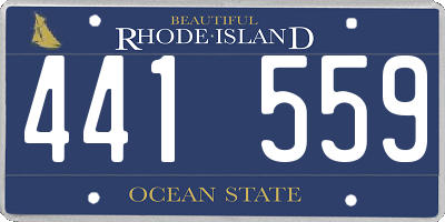 RI license plate 441559