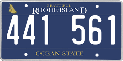 RI license plate 441561