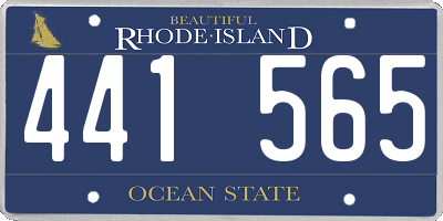 RI license plate 441565