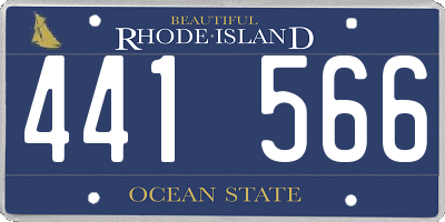 RI license plate 441566
