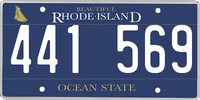 RI license plate 441569