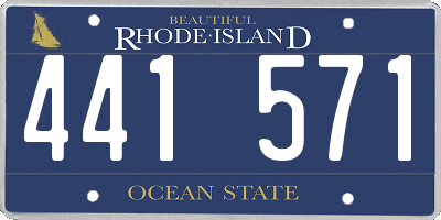 RI license plate 441571