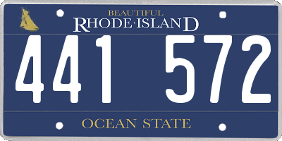 RI license plate 441572
