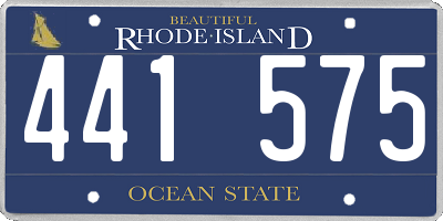 RI license plate 441575