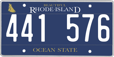 RI license plate 441576