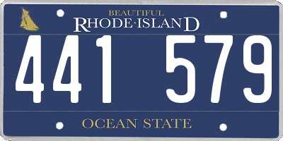RI license plate 441579