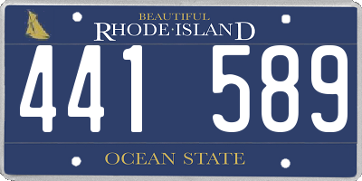 RI license plate 441589