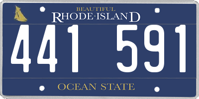 RI license plate 441591