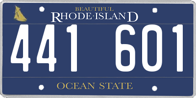 RI license plate 441601