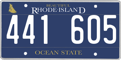 RI license plate 441605