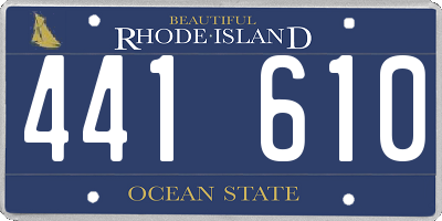 RI license plate 441610