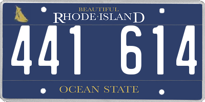 RI license plate 441614