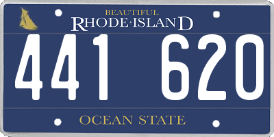 RI license plate 441620