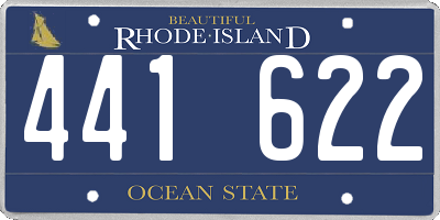 RI license plate 441622