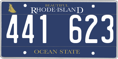 RI license plate 441623