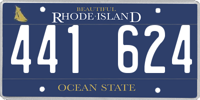 RI license plate 441624