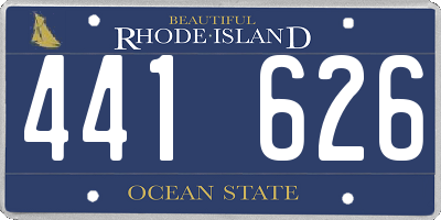 RI license plate 441626