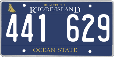 RI license plate 441629