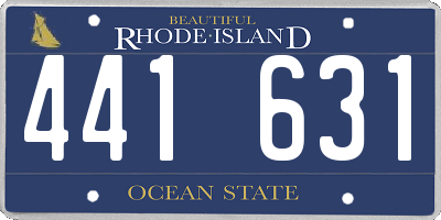 RI license plate 441631