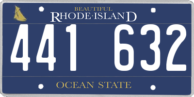 RI license plate 441632