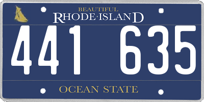 RI license plate 441635