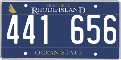 RI license plate 441656
