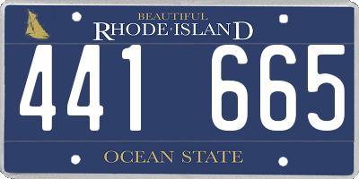 RI license plate 441665