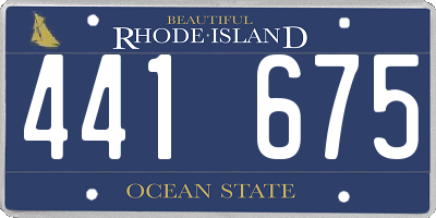 RI license plate 441675