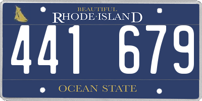 RI license plate 441679